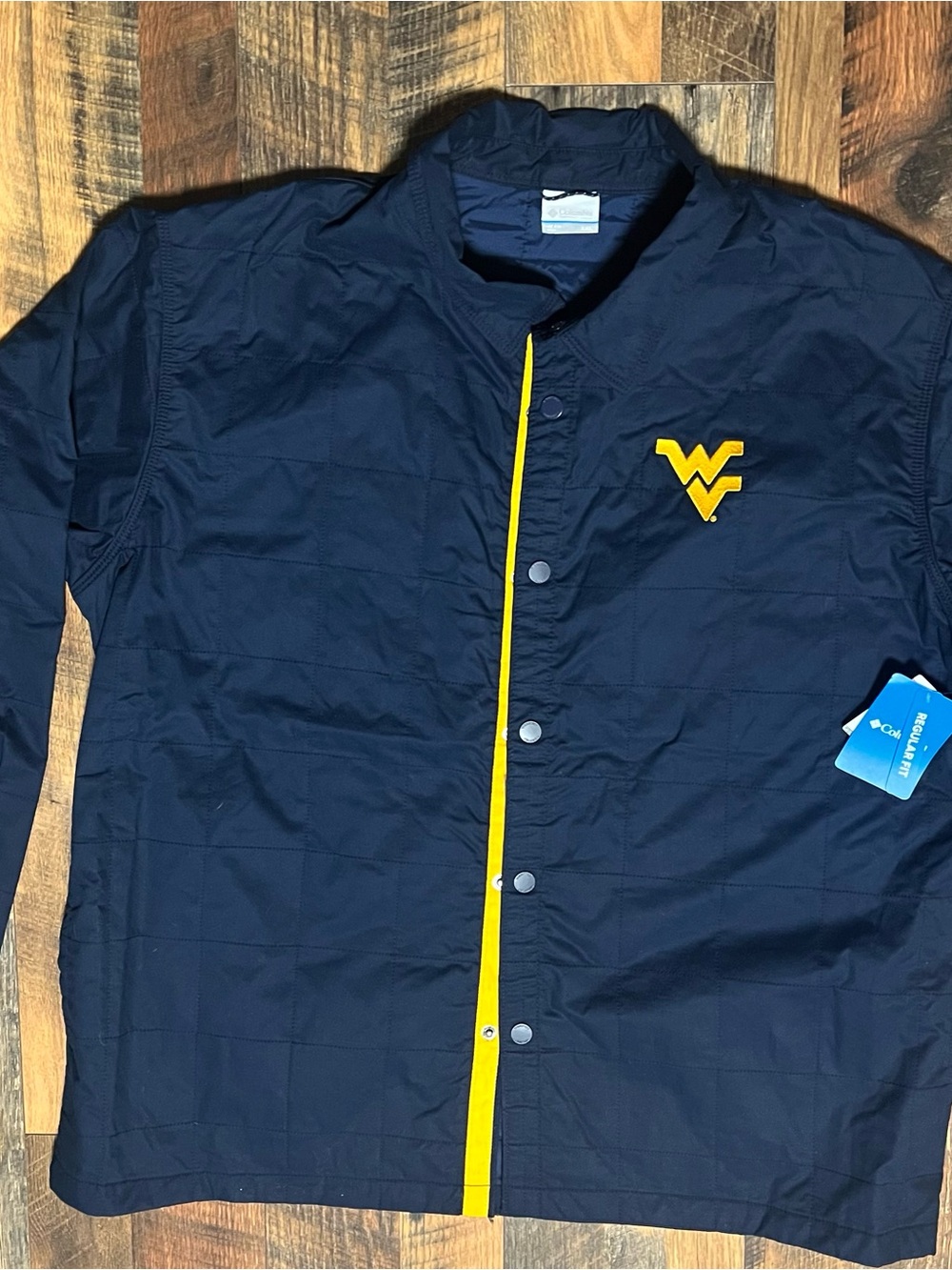 Columbia Mens West Virginia
Mountaineers Quilted Shirt Jacket XXL